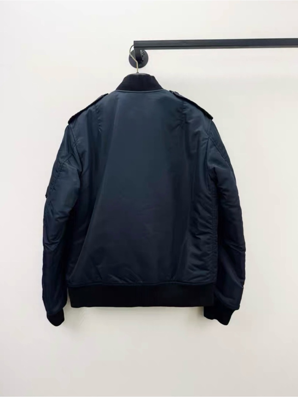 🚩steal Saint Laurent Navy Blue Bomber Jacket - Picture 2 of 6